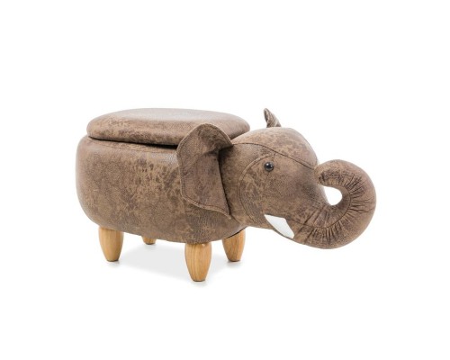 Пуф Sebastian słoń Signal коричневый